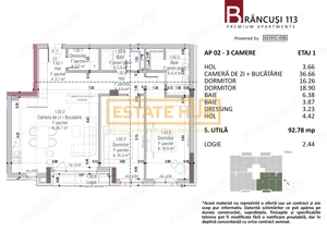 Apartament 3 camere nou, clădire premium pe strada Brancusi - imagine 5