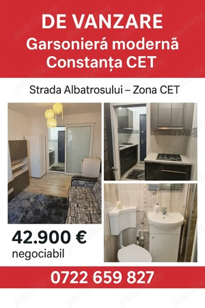 Garsoniera moderna Constanta CET  DE VÂNZARE - imagine 10