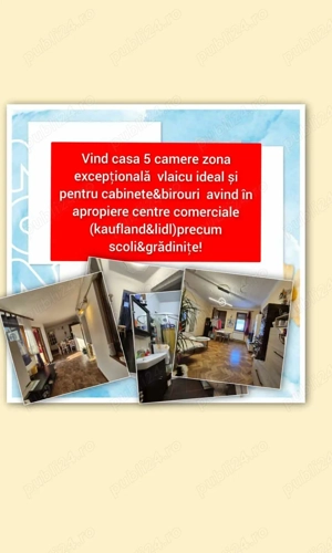 vind casa 5 camera .zona de interes(market&puncte alimentare&scoala&gradinite)mij.transpilort public