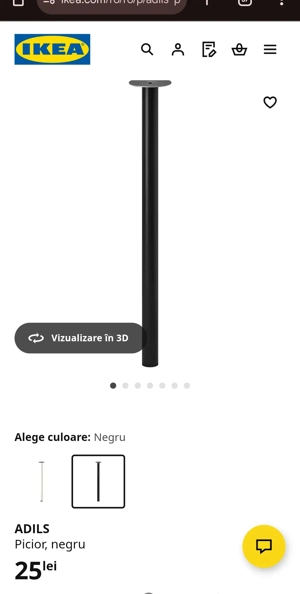 Picior de masa model Adils ikea cod 702.179.73