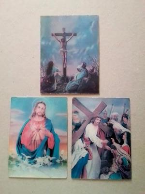 3 scene biblice 3D, vechi, plastic rigid, Ierusalim