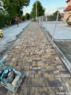 Montaj pavele curți, parcări, trotuare, alei, garaje, construcții