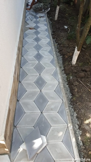 Montaj pavele curți, parcări, trotuare, alei, garaje, construcții - imagine 4