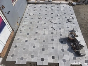 Montaj pavele curți, parcări, trotuare, alei, garaje, construcții