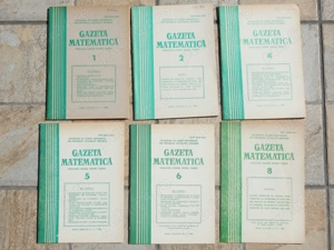 Reviste Gazeta Matematica 1983 nr 1, 2, 4, 5, 6, 8 la bucata