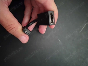 Cablu Micro Hdmi To Hdmi Asus, Adaptor HDMI Scurt - imagine 2