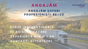 Șoferi profesioniști categoria BE + CE