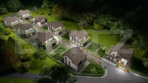 Ansamblu rezidential de 7 case individuale, zona rezidentiala Moara