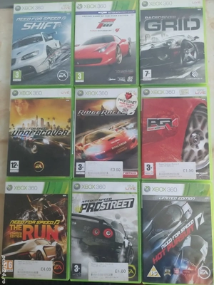 [Xbox360] Vând jocuri cu mașini pentru Xbox 360, 9 la număr [poză reală]