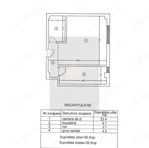 Vânzare apartament cu o cameră - 35 m.p în Păcurari - Iasi - imagine 7