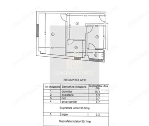 Vânzare apartament cu o cameră - 35 m.p în Păcurari - Iasi - imagine 10