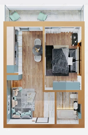 Vânzare apartament cu 1 cameră în Complexul Rezidențial Copou Garden - imagine 11