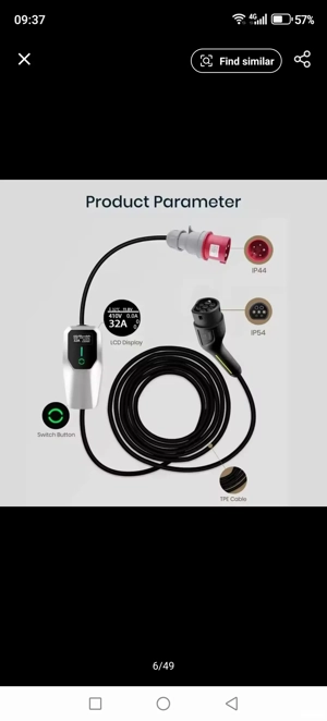 Incarcator 7KW portabil 220V 32A - imagine 3