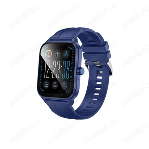 Smartwatch Sport Hoco Y27, Bluetooth 5.0, Apel, Display 1.95 , 230mAh, Albastru - imagine 5