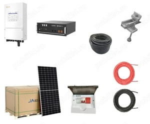 Kit fotovoltaic complet 6kW,cu montaj usor si stocare inteligenta.