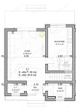 Duplex in Braytim. Langa Musicescu. COMISION 0%. 2 locuri de parcare - imagine 19