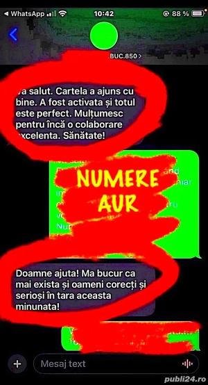 Numere telefon Vip * Numar Gold Aur * Cartele Sim cu Impact Vizual - imagine 2