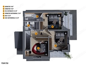  Vila individuala, P+1+Pod, 234 mp construti, 227 mp teren, CHIAJNA - imagine 20