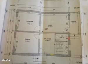 Casa la rosu, parter si mansarda