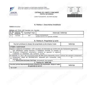 Teren intravilan Sacalaz