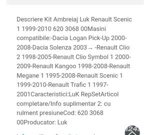 Set ambreiaj Renault scenic  - imagine 3