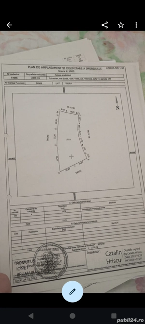 Teren intravilan Vidra