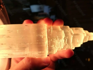 Turn mare din Piatra semipretioasa naturala slefuita selenit - 15x6 cm