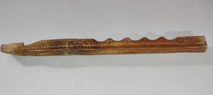 FLUIER din lemn model deosebit  lungime cca. 31 cm. 