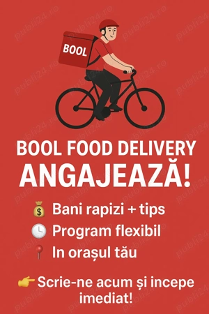 Curier Partener   Livrează cu Bolt Food