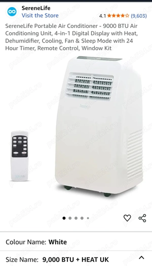 Aparat Aer condiționat portabil 9000BTU