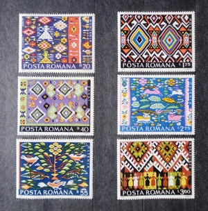 Timbre  Scoarțe românești  - 1975