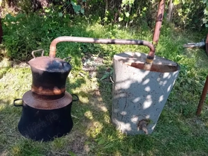 Cazan de țuică din cupru 70 litri cu răcitor