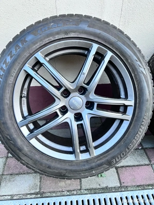 Roti aluminiu, anvelope Bridgestone 235/55/18, prindere 5x114 - imagine 3