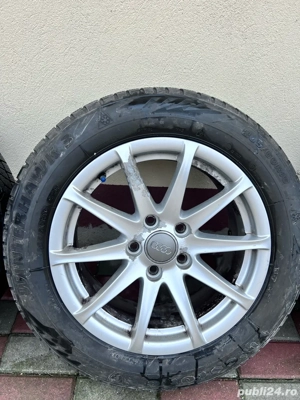 Roti Audi sau gama vag, 5x100, 205/60 R16 cu anvelope iarna  - imagine 5