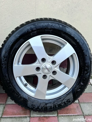 Roti aluminiu in stare foarte buna, anvelope Semperit 195/65/15 - imagine 4