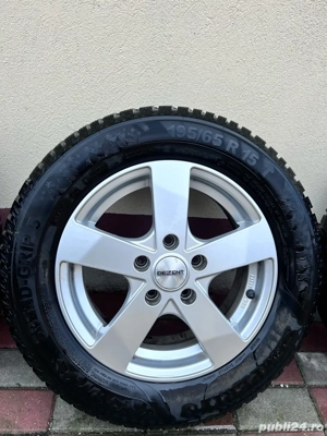 Roti aluminiu in stare foarte buna, anvelope Semperit 195/65/15 - imagine 5