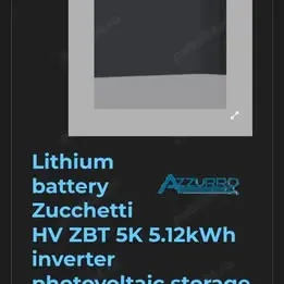 Baterie Azzurro Zucchetti Pentru Fotovoltaice 5,12 kWh