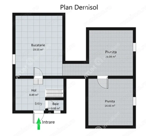Casa individuala 4 camere 2 bai teren 1310 mp zona Gusterita Sibiu - imagine 11
