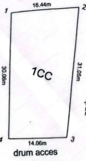 Teren de vânzare cartier Trivale 460 mp