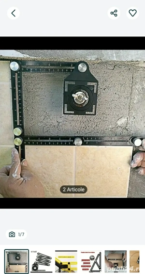 rigla franta pliabila 6secmmente cu gauri delimitare, utilizare pt.masuratori  - imagine 4