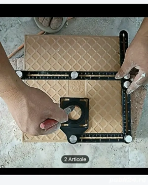 rigla franta pliabila 6secmmente cu gauri delimitare, utilizare pt.masuratori  - imagine 3