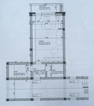 Garsoniera 37mp in Subcetate City 2   Sanpetru