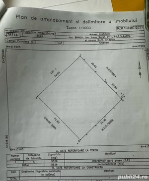 Vând teren intravilan Lacu Sarat Brăila