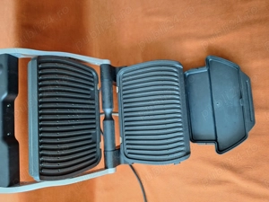 Gratar electric Tefal OptiGrill+ GC712D34 , 2000 W, 6 programe automate, Inox Negru, folosit