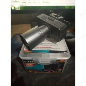 Lanterna frontala laser puternica zoom raza 350metri ,acumulator litiu 18650 ,incarcare usb type c