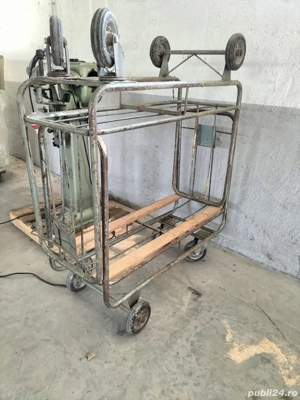 Cărucior industrial cu roți  - imagine 2