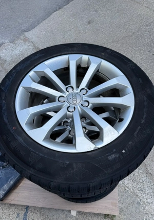 Jante 18" OEM Audi Q5 8J ET39 5x112 + Anvelope SUV de iarnă Kumho 235/60 R18 107H