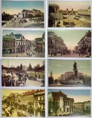 8 carti postale Bucurestiul antebelic, reproduceri cu eroare