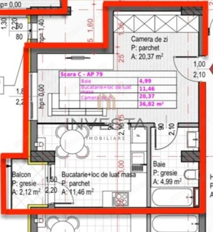 APARTAMENT DE VANZARE 2 CAMERE SOPOR - imagine 2