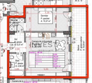 APARTAMENT DE VANZARE 2 CAMERE SOPOR - imagine 2